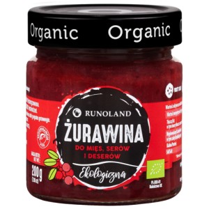 Żurawina do mięs, serów i deserów BIO - RUNOLAND 200 g
