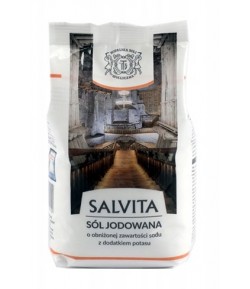 SALVITA sól jodowana o obniżonej zawartości sodu, z dodatkiem potasu - SALVITA 500 g