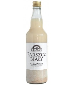 Barszcz Biały na zakwasie niepasteryzowany - KROKUS 500 ml