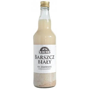 Barszcz Biały na zakwasie niepasteryzowany - KROKUS 500 ml