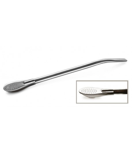 Bombilla ze stali nierdzewnwej łyżeczkowa liza 19 cm - YERBA MATE GREEN ORGANIC