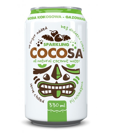 Woda KOKOSOWA gazowana BIO - Diet Food 330 ml