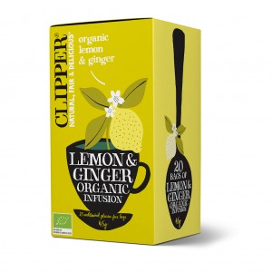 Herbatka z IMBIREM I CYTRYNĄ BIO (20 x 2,5 g) - CLIPPER 50 g