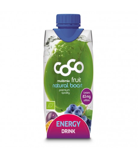 Napój energetyzujący z wodą kokosową i marakują BIO - COCO (DR MARTINS) 330 ml