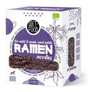 Makaron jaglany z fioletowym batatem RAMEN BIO - DIET-FOOD 280 g