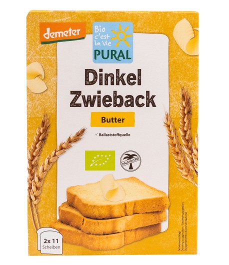 Sucharki orkiszowe maślane BIO - Pural 200 g