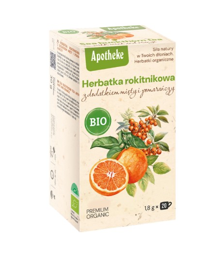 Herbatka Rokitnikowa z Miętą i Pomarańczą BIO (20 x 1,8 g) - APOTHEKE 36 g