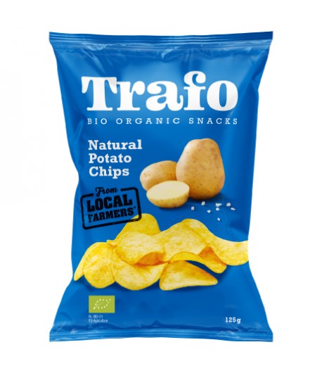 Chipsy ziemniaczane naturalne solone BIO - TRAFO 125 g