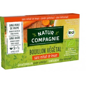 Bulion - Kostki warzywne bez dodatku cukrów i drożdży  (8 x 10,5 g) BIO - NATUR COMPAGNIE 84 g