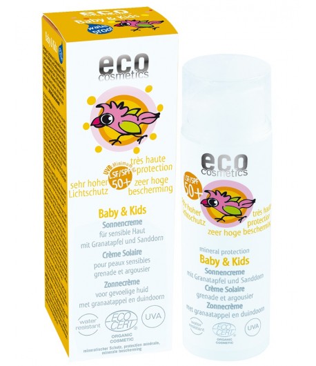 Krem na słońce faktor SPF 50+ dla dzieci i niemowląt - ECO Cosmetics 50 ml