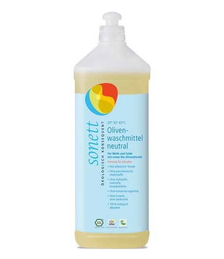Ekologiczny płyn do prania wełny i jedwabiu Neutral - Sonett 1 litr
