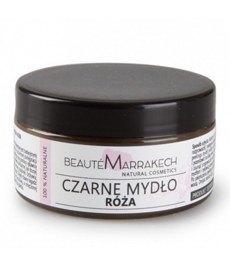 Czarne Mydło (savon noir) różane - Beaute Marrakech 100 g