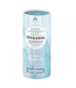 HIGHLAND BREEZE SENSITIVE Naturalny dezodorant bez sody - sztyft kartonowy - BEN&ANNA 40 g