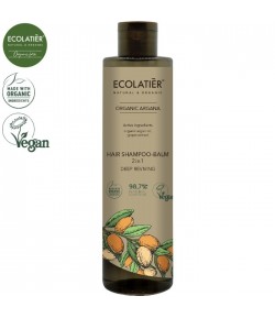 Szampon - Balsam do włosów 2w1 z organicznym olejem arganowym - ECOLATIER 350 ml