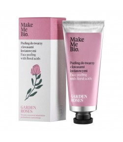 Garden Roses - peeling do twarzy z kwasami kwiatowymi - Make Me Bio 40 ml
