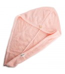 Turban - ręcznik do włosów z mikrofibry różowy - Mohani
