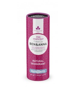 PINK GRAPEFRUIT Naturalny dezodorant na bazie sody w kartonowym sztyfcie - BEN&ANNA 40g