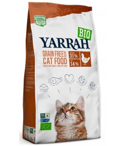 Karma z kurczakiem i groszkiem BIO (dla kota i kociąt) - YARRAH 800 g