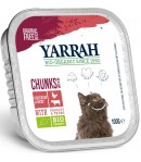 Kawałki kurczaka i wołowiny BIO (dla kota) - YARRAH 100 g