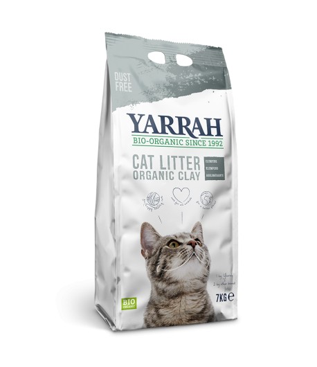 Organiczny żwirek zbrylający z glinki (dla kota) - YARRAH 7 kg