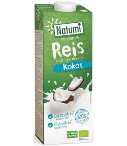Napój ryżowo-kokosowy bezglutenowy BIO bez dodatku cukrów - NATUMI 1l