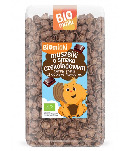 Muszelki o smaku czekoladowym BIO - BIOMINKI 300 g