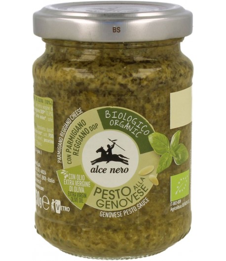 Pesto GENOVESE (sos bazyliowy) BIO - alce nero 130 g