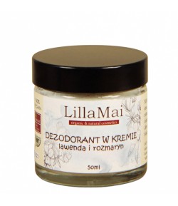 Naturalny dezodorant w kremie lawenda-rozmaryn - Lilla Mai 50ml