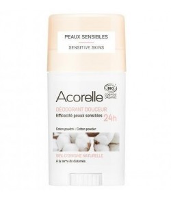 Cotton Powder - Organiczny dezodorant w sztyfcie z ziemią okrzemkową - Acorelle 45g