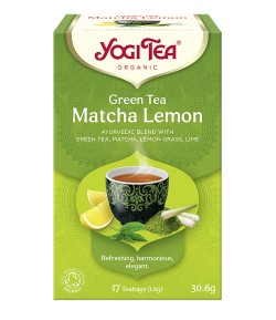 GREEN TEA WITH MATCHA AND LEMON Zielona z Cytryną i Matchą BIO - YOGI TEA®