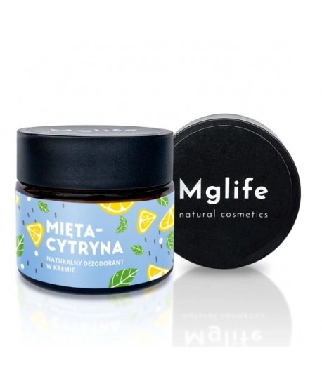 Mieta-cytryna - naturalny dezodorant w kremie - Mglife 50ml