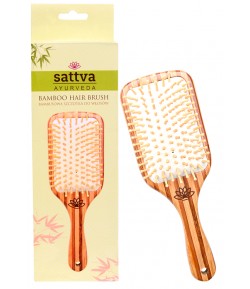 Bambusowa szczotka do włosów - Sattva