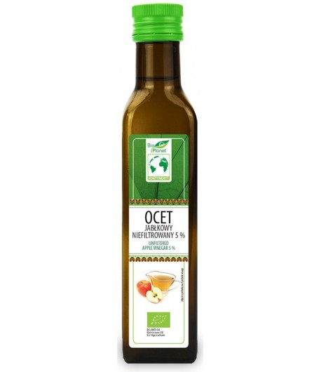 Ocet Jabłkowy 5% niefiltrowany BIO - Bio Planet 250ml