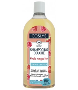 Witaminizujący szampon i żel pod prysznic 2 w 1 z czerwonymi owocami - COSLYS 750ml