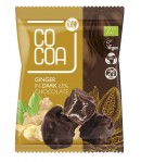 Imbir kandyzowany w ciemnej czekoladzie BIO - COCOA 70g