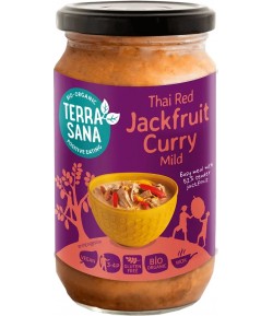 Sos Tajski Czerwone Curry z Jackfruit bezglutenowy BIO - TERRASANA 350g