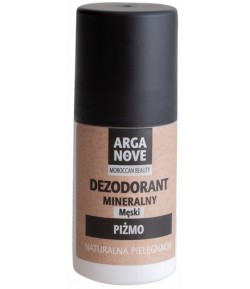 Dezodorant mineralny Męski - piżmo z olejem arganowym - rollon - ARGANOVE 50ml