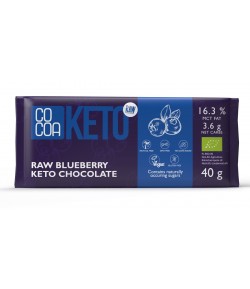 Czekolada KETO z Jagodami i olejem MCT bez dodatku cukru BIO - COCOA 40 g