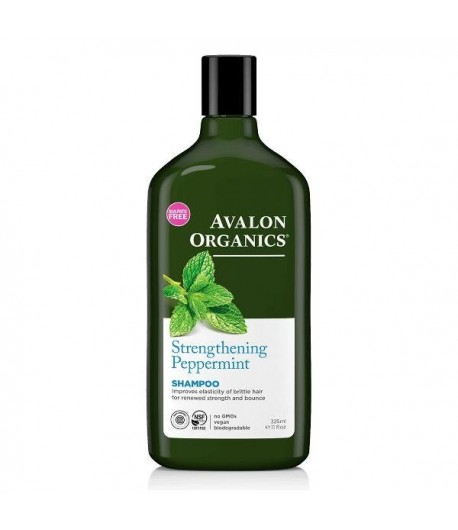 Wzmacniający szampon z miętą pieprzową - Avalon Organics 325 ml