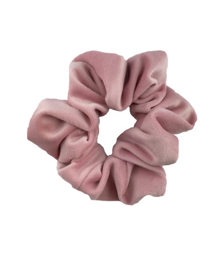 Welurowa scrunchie - brudny róż - BoMoye