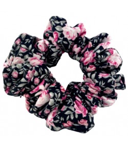 Bawełniana scrunchie - flower power - wzory - BoMoye