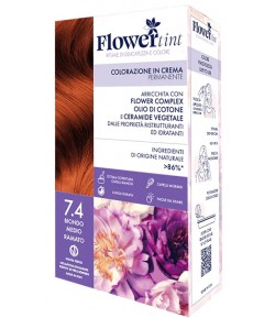 Farba FlowerTint 7.4 Średni miedziany blond seria czerwieni 120ml