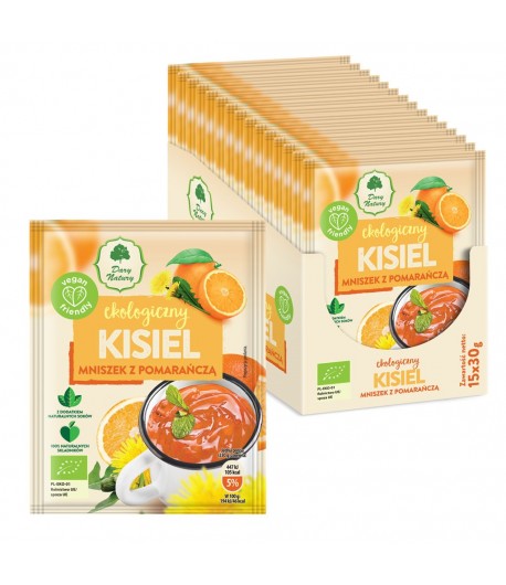 Kisiel - Mniszek z Pomarańczą BIO - bezglutenowy - Dary Natury 30 g