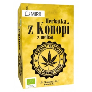 Herbatka z liści Konopi z melisą BIO - MIR-LEK 16 g (20x0,8g)
