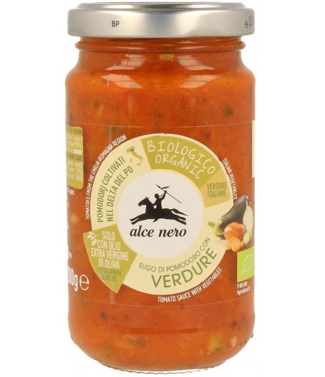 Sos pomidorowy z warzywami (VERDURE) BIO - alce nero 350 g