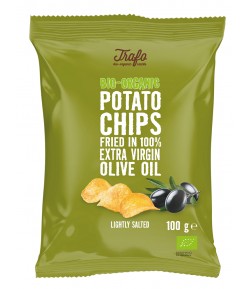 Chipsy ZIEMNIACZANE smażone na oliwie z oliwek BIO - TRAFO 100 g
