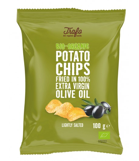 Chipsy ZIEMNIACZANE smażone na oliwie z oliwek BIO - TRAFO 100 g