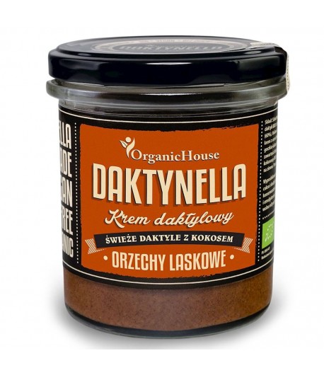 Krem kokosowo - daktylowy Orzechy laskowe  BIO - Organic House 280 g