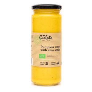 Zupa krem z dyni z nasionami chia bezglutenowa  BIO - CARLOTA 450 g