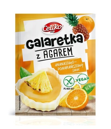 Galaretka z agarem o smaku Pomarańczowym bezglutenowa - Celiko 45 g